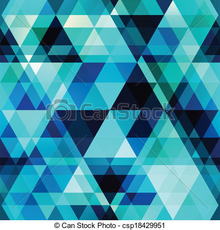 450x470 Blue Crystal Vector Seamless Pattern.