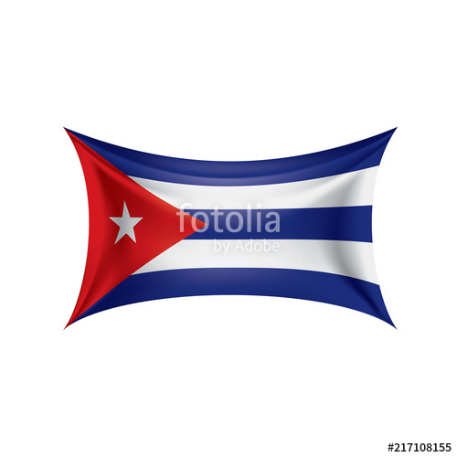 500x500 Cuba Flag, Vector Illustration On A White Background Stock Image