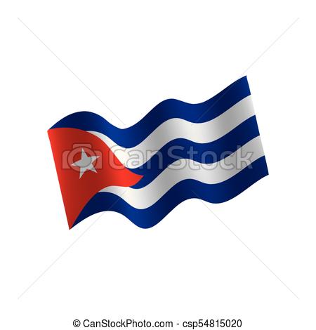 450x470 Cuba Flag, Vector Illustration On A White Background Vector