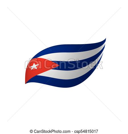 450x470 Cuba Flag, Vector Illustration On A White Background Vector Clip