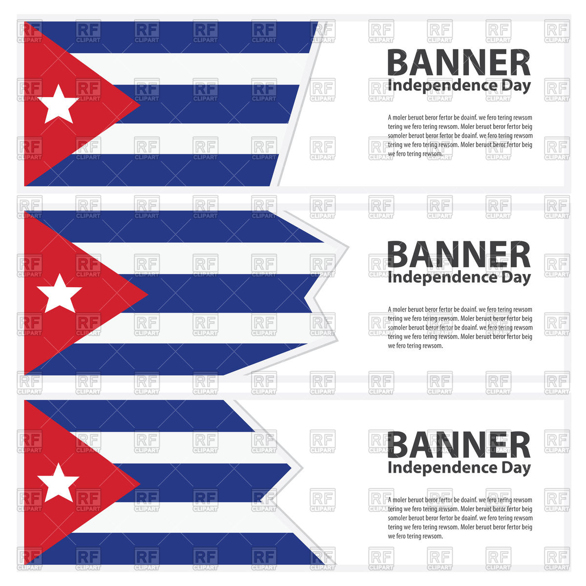 1200x1200 Cuba Flag Banners Vector Image Vector Artwork Of Design Elements
