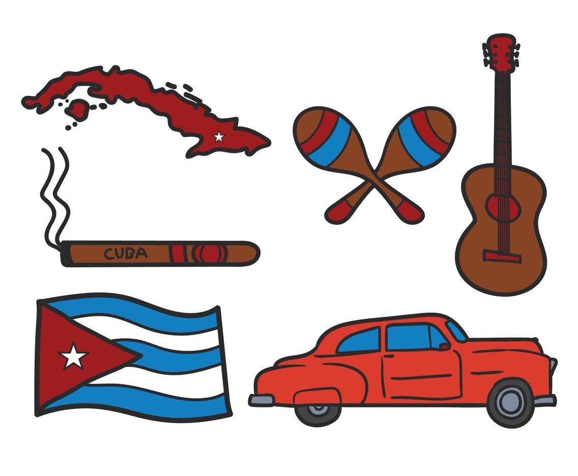 1136x936 Cuba Vector Icon Set Vector Art Amp Graphics