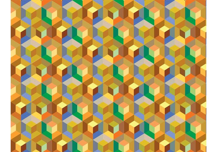 700x490 Cube Pattern Background Vector