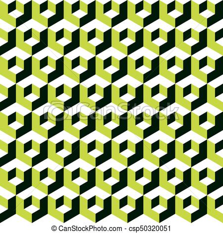 450x470 Seamless Abstract Vector Geometric Isometric Cube Pattern Background.