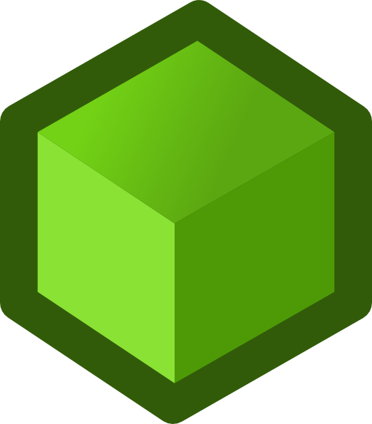 522x595 Icon Cube Green Clip Art Free Vector 4vector