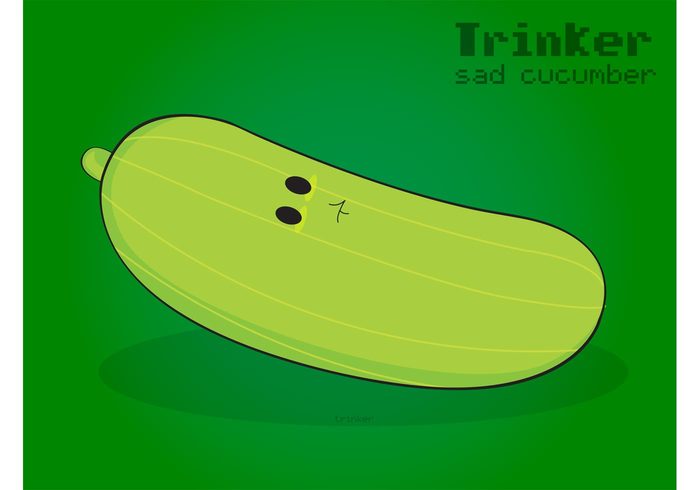 700x490 Sad Cucumber Vector 113001