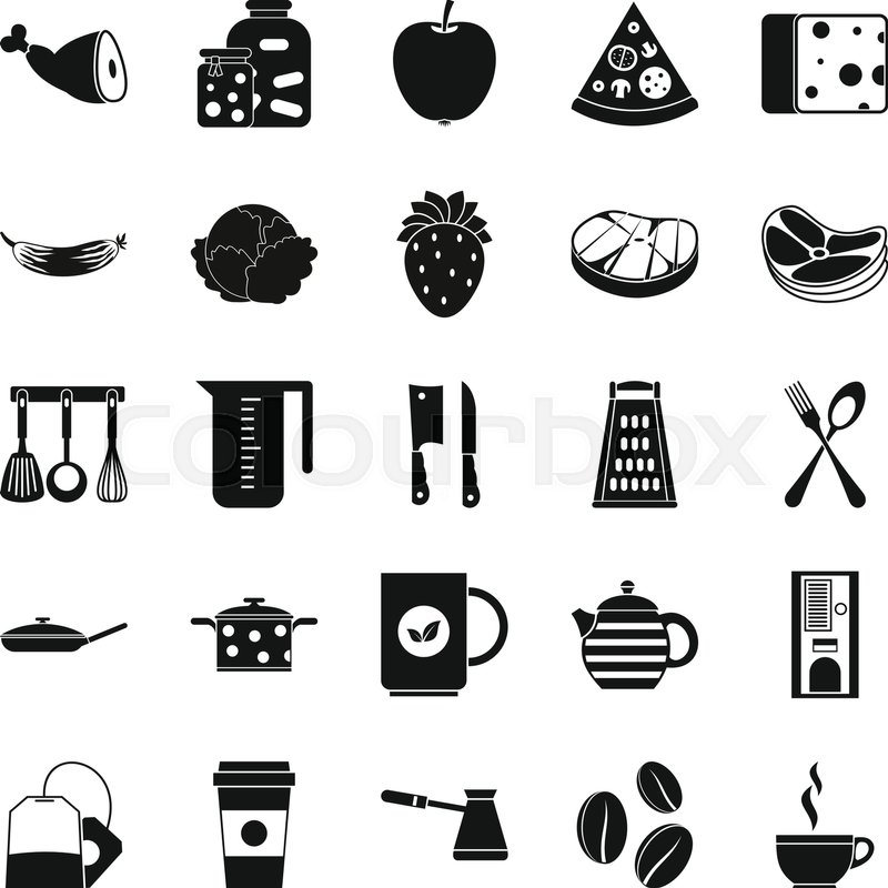 800x800 Culinary Icons Set. Simple Set Of 25 Culinary Vector Icons For Web