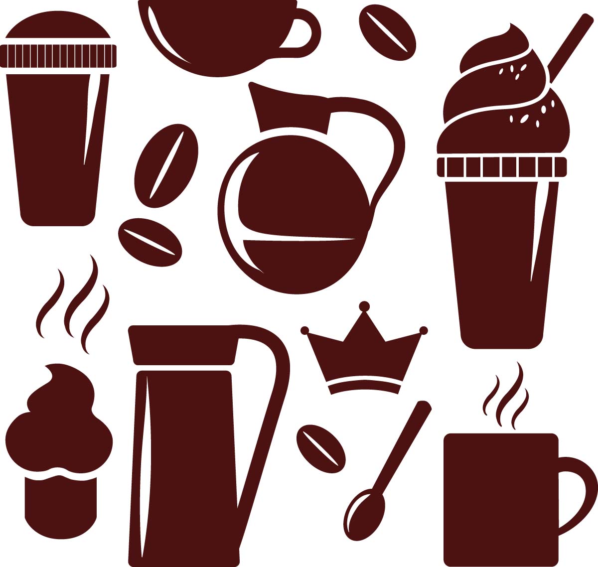 1200x1138 Simple Coffee Cup Elements Vector Free Download