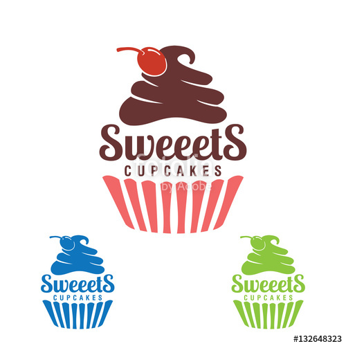 500x500 Sweet Cupcake, Bakery Logo, Stock Image And Royalty Free Vector