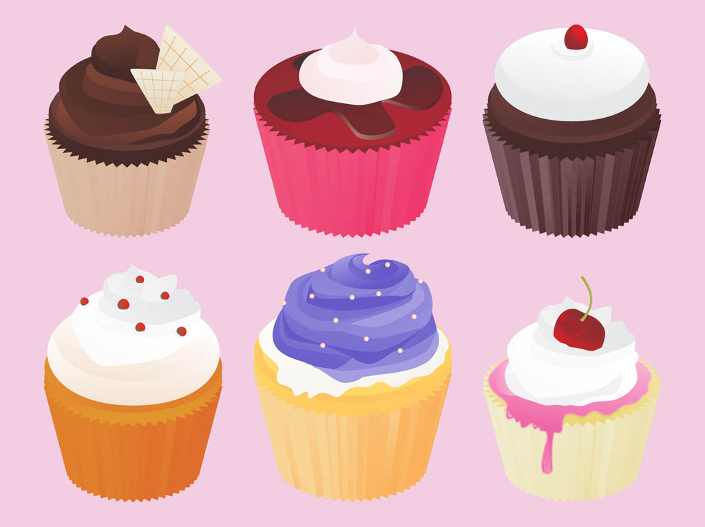 1024x765 Cupcakes Vector Vector Art Amp Graphics