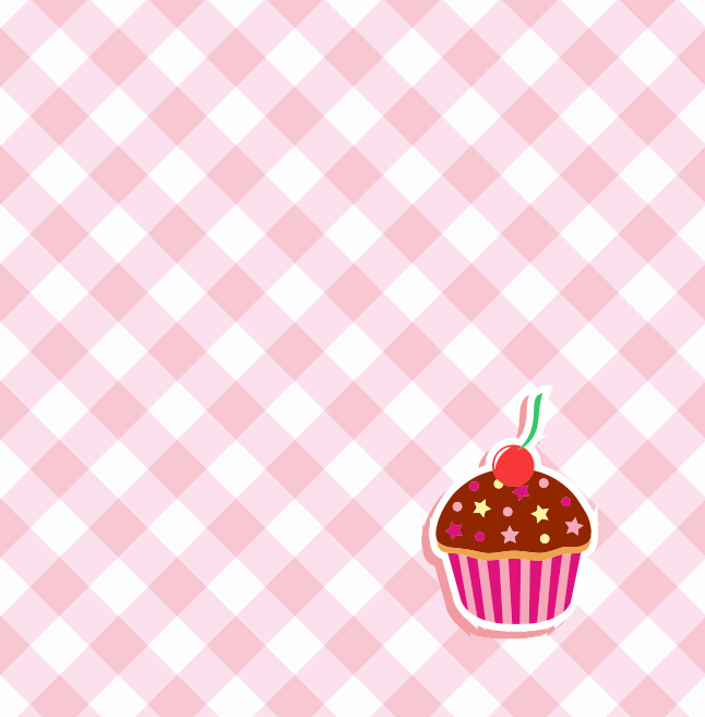 646x657 Gingham Cupcake Vector Background Vector Art Amp Graphics