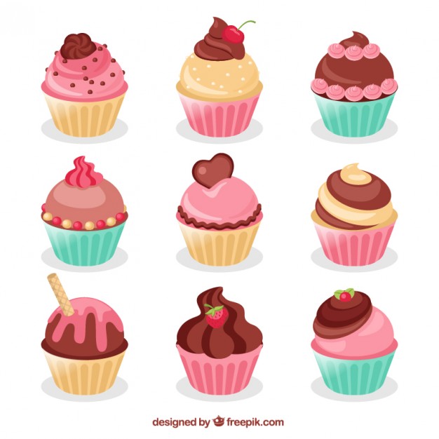 Cupcake Vector Art at GetDrawings | Free download