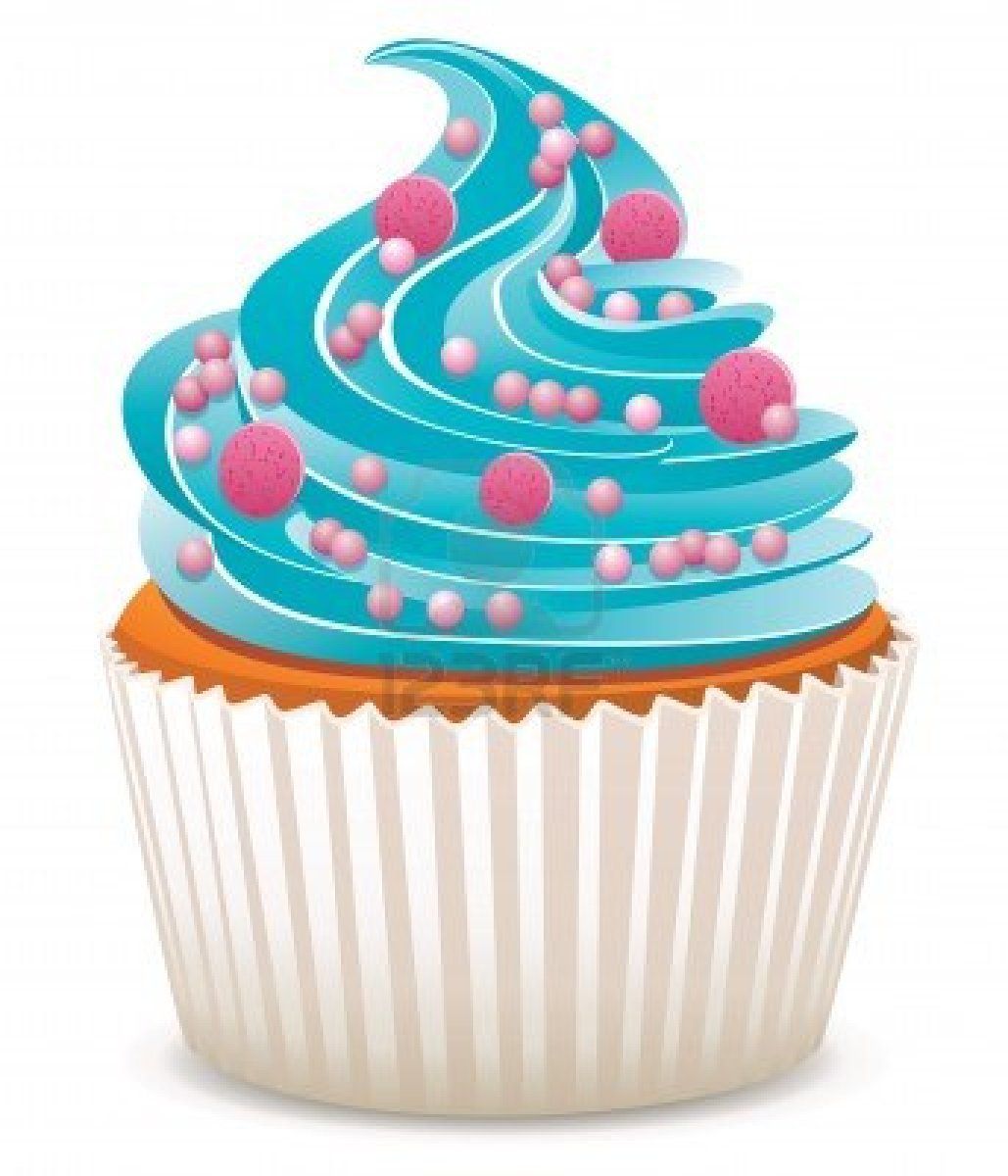 1029x1200 Vector Blue Cupcake With Sprinkles Cupcake Clipart