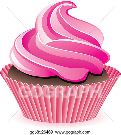 419x470 Vector Clipart Cupcake