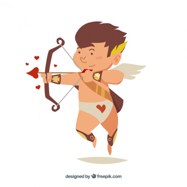 626x626 Nice Cupid With An Arrow Vector Free Download