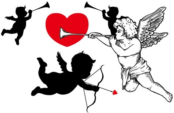 574x375 Cupid Vector Free Vector In Encapsulated Postscript Eps ( .eps