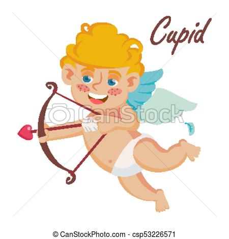 450x470 Cupid Vector. Cupids Bow. Happy Valentine S Day. Element For
