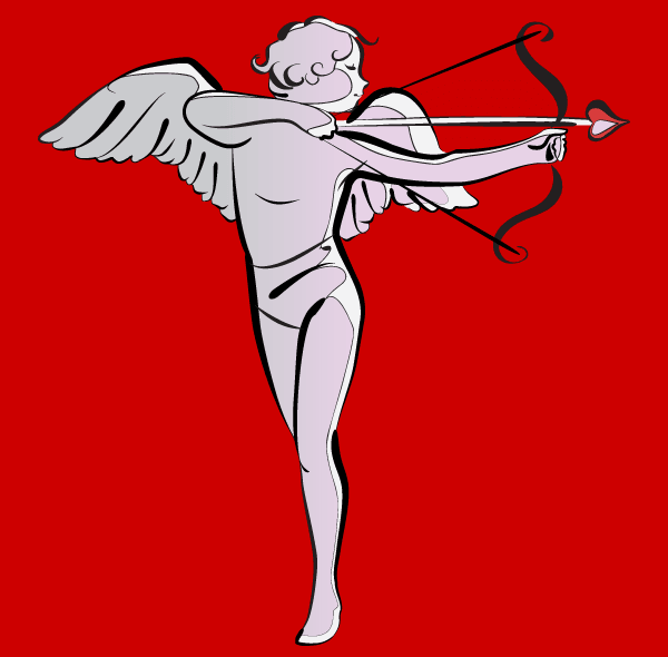 600x590 Free Cupid Vector Art 123freevectors