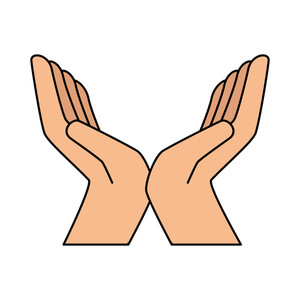 300x300 Cupped Hand Royalty Free Vectors