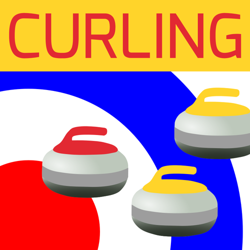 500x500 Curling Sports Icon Vector Drawing Public Domain Vectors