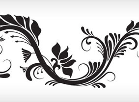 283x208 Swirly, Curly Amp Floral Vector Resources