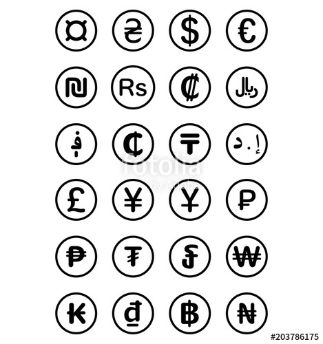 Currency Symbols Vector at GetDrawings | Free download