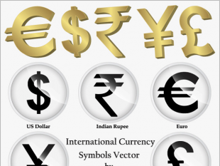 310x233 International Currency Symbols Free Vectors Ui Download