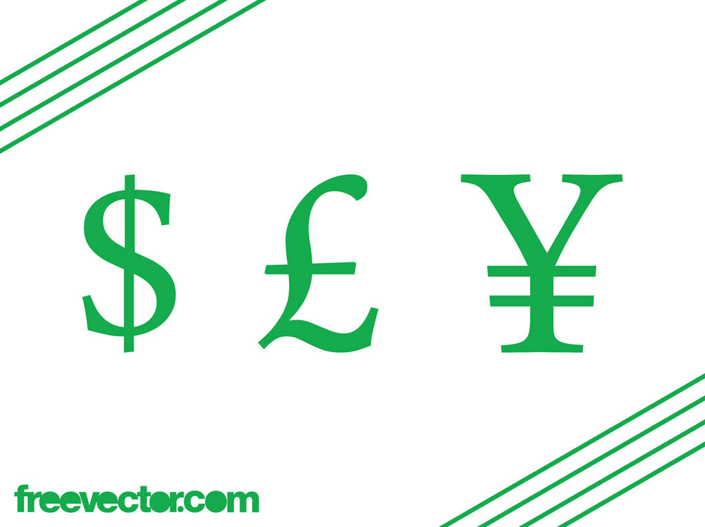 1024x765 Currency Symbols Vector Vector Art Amp Graphics