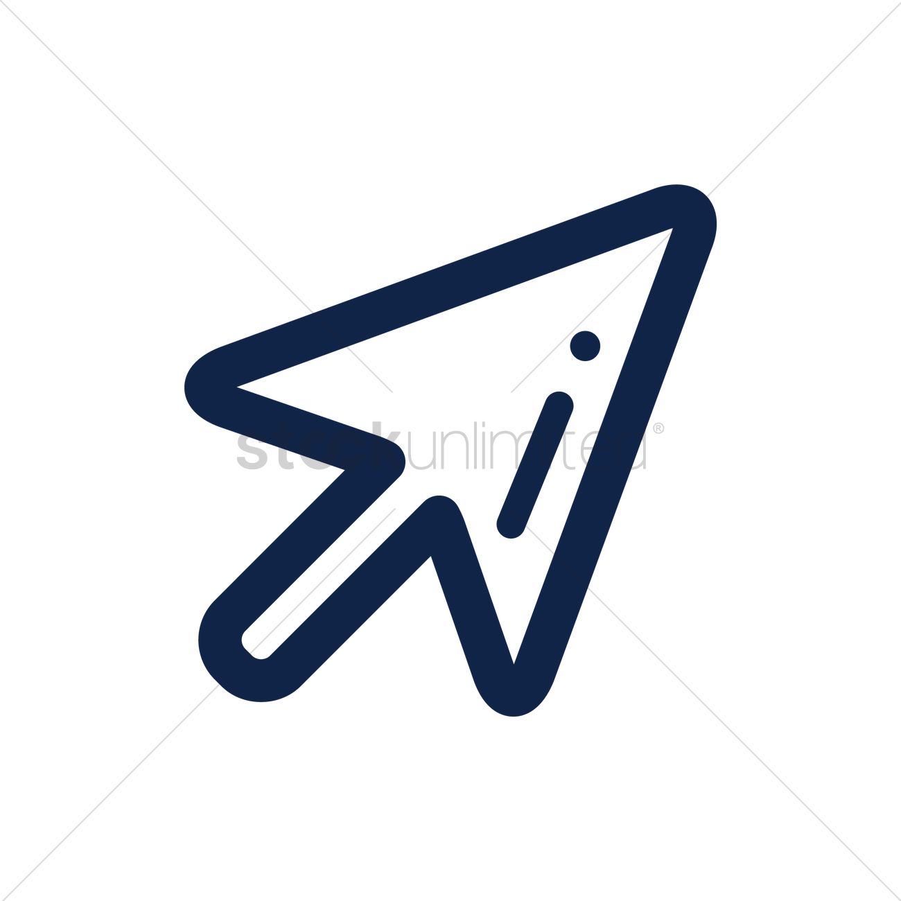 1300x1300 Cursor Icon Vector Image