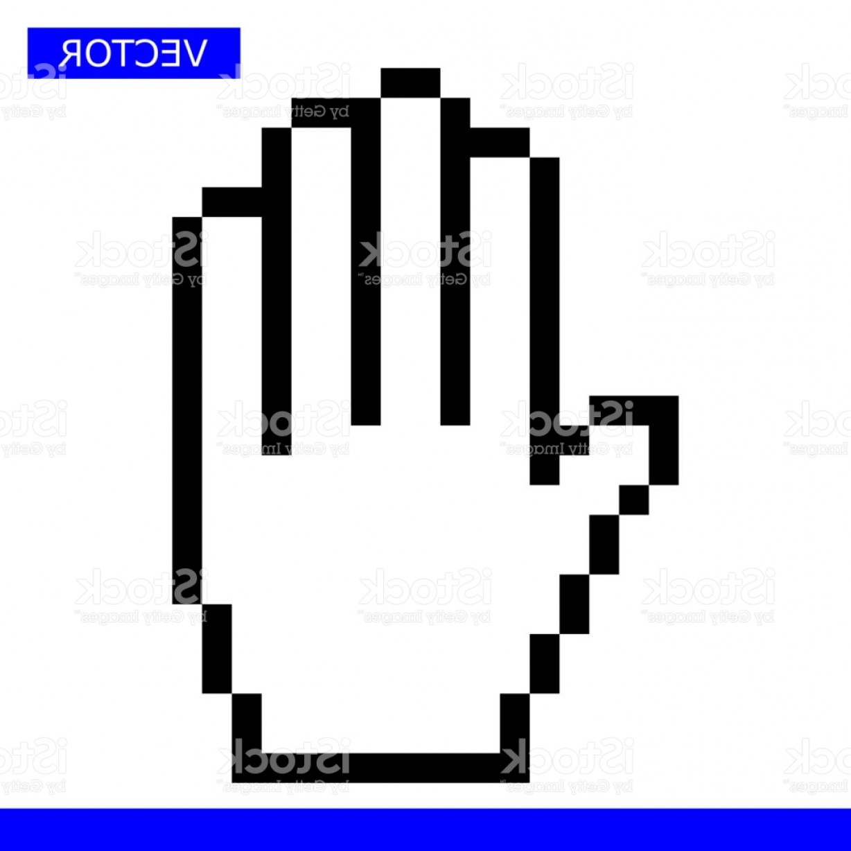 1228x1228 Pixel Mouse Hand Cursor Icon Vector Illustration Gm Shopatcloth