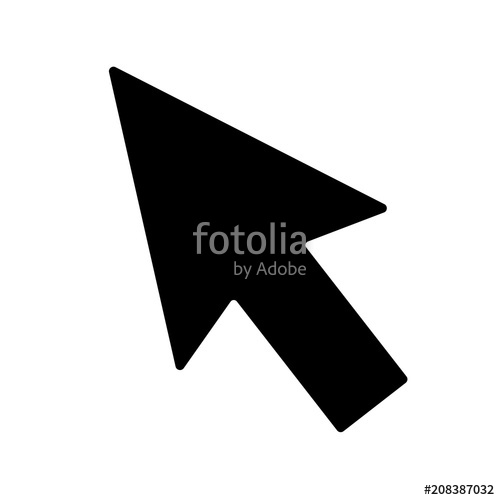 500x500 Arrow Icon. Mouse Arrow Cursor Icon, Mouse Icon Vector, In Trendy