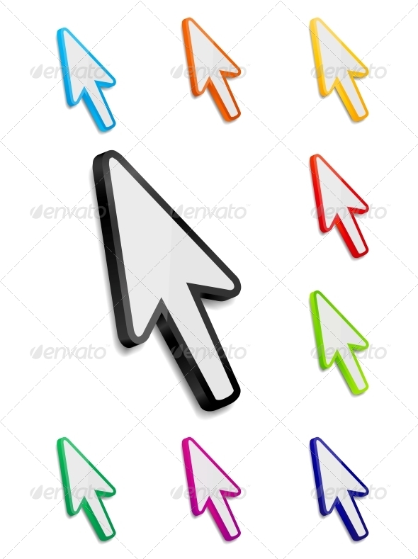 590x789 Mouse Arrow Cursor Vector Illustration By Yganko Graphicriver