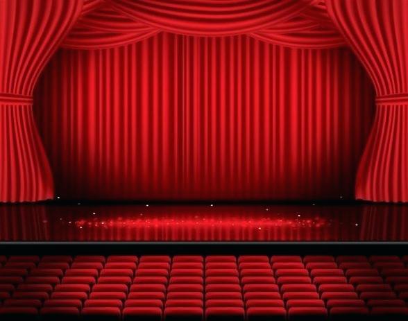 588x463 Red Curtain Stage And Red Curtain Vector Background Red Curtains