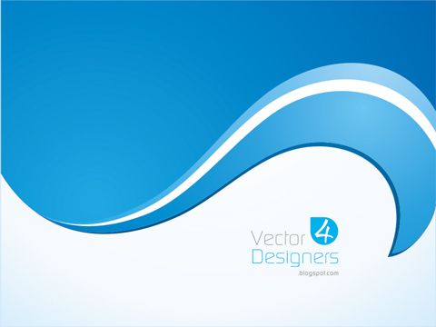 480x360 Background Eps Free Download Free Blue Curves Vector Background