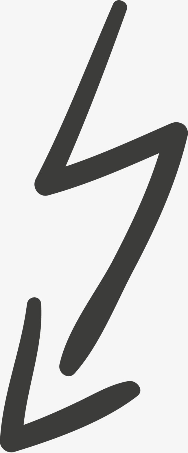 650x1566 Folding Curved Arrow Vector Diagram, Sign, Direction, Vector Arrow