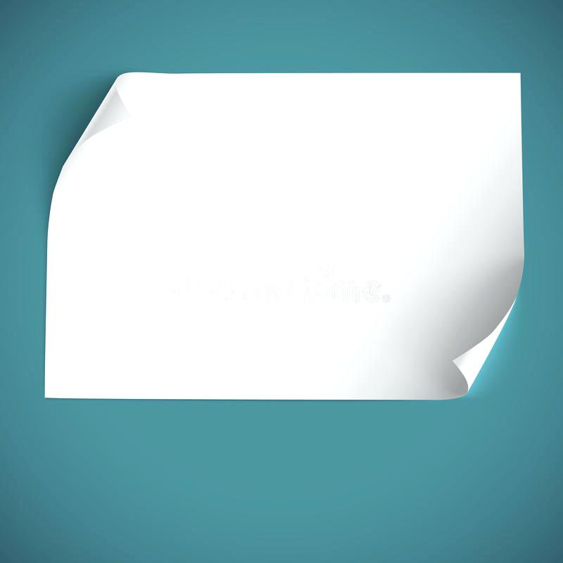 800x800 Download Blank Curved Paper Template Stock Vector Illustration Of