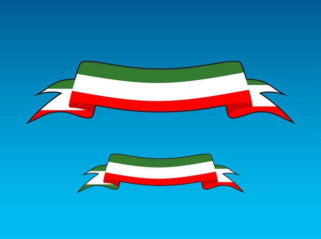 646x482 Italian Flag With Curved Banner Vector Vector Free Download