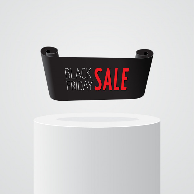 626x626 Black Realistic Curved Paper Banner Vector Premium Download