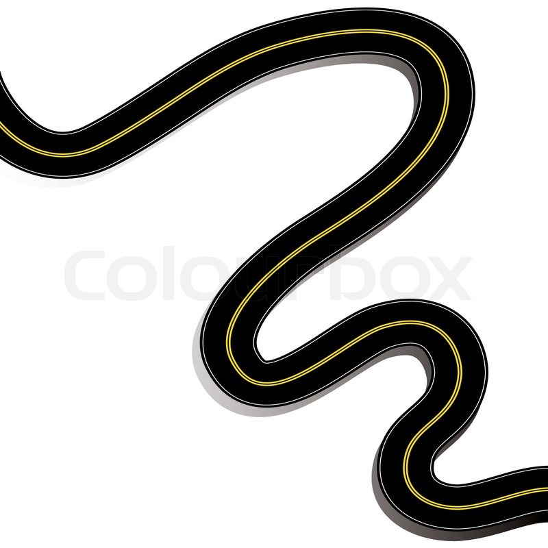 800x800 Vector Street Road Curve Stock Vector Colourbox