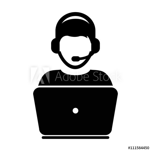 500x500 Customer Service Icon Vector User Person Profile Avatar With