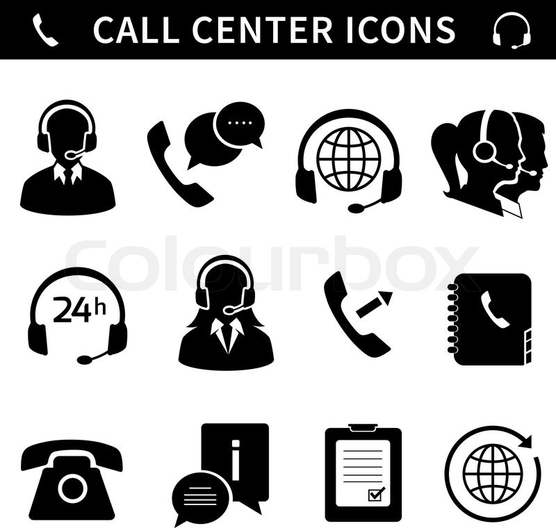 800x760 Call Center Service Icons Set Of Customer Care Phone Assistance