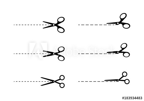 500x350 Cut Here Symbol Or Icon.