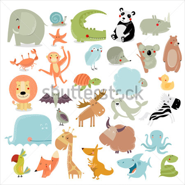 600x599 Animal Vector Templates