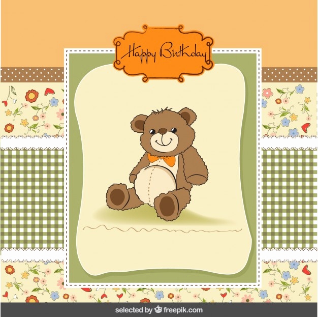 626x623 Cute Birthday Card Bear Best Cute Birthday Card With Teddy Bear