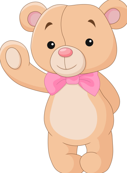 410x559 Cute Teddy Bear Vector Illustration 08 Free Download