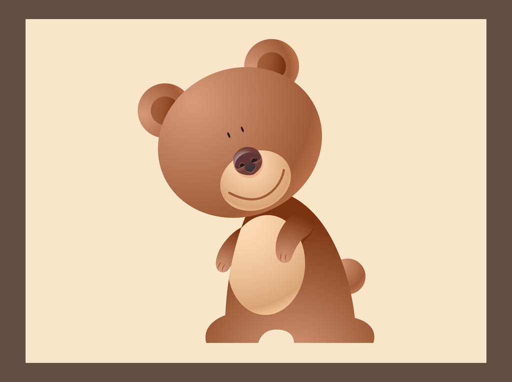 1024x765 Cute Bear Vector Vector Art Amp Graphics