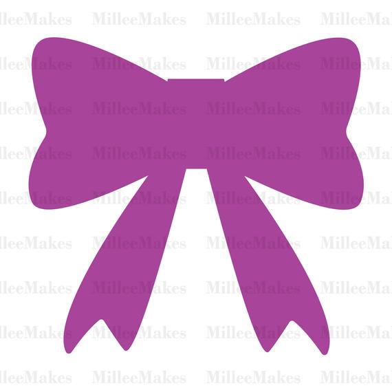 570x570 Cute Bow Vector Bow Silhouette Svg Bow Clipart Htv Vinyl Etsy