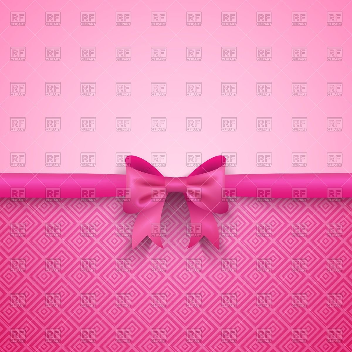 1200x1200 Romantic Pink Background With Cute Bow Vector Image Vector
