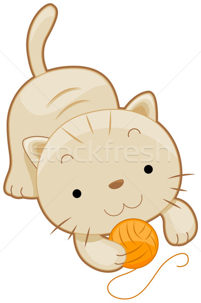 398x600 Cute Cat Vector Illustration Lenm ( 489434) Stockfresh