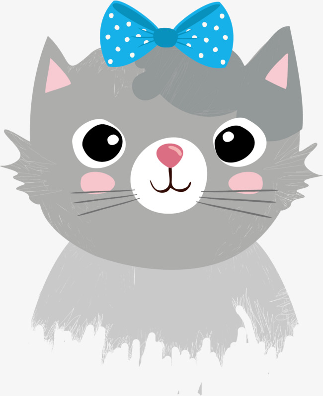 650x797 Vector Hand Painted Cute Cat, Kitty, Vector Diagram, Hand Drawing